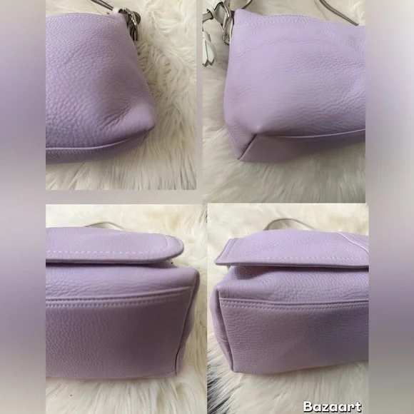 Vintage Coach Lavender Hampton  Convertible Shoulder Bag/ Hand bag # F10685 - Picture 5 of 15